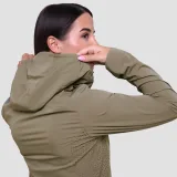 GymBeam Dámská běžecká bunda Pulse Vetiver - Velikost: M | Barva: zelená | Pohlavie: Dámské | Hmotnost: 0,21 kg | Balení: 45 · záber 4