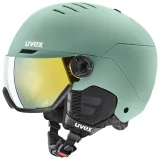 Uvex Wanted Visor, lyžařská helma s hledím, světle zelená · záber 1