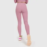 Dámské pásové legíny Iron Aesthetics Rib, dusty růžové · záber 5
