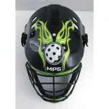 Florbalová helma MPS PRO FLAME - Black Green · záber 5