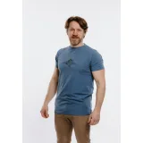 Pánské turistické tričko s krátkým rukávem EVERETT T-PEAK blue · záber 2