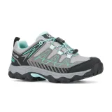 Dívčí nízká turistická obuv TREZETA Thunder WP K grey green · záber 2