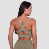 GymBeam Pulse Running Sports Bra Vetiver - Velikost: M | Barva: zelená | Hmotnost: 0,11 kg · záber 3