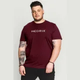 Tričko, Barva Bordó , s Potiskem Hedrix Logo · záber 5