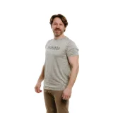 Pánské turistické tričko s krátkým rukávem EVERETT TecShirt M olive melange · záber 1