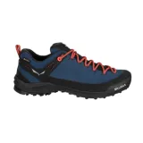 Pánská nízká turistická celokožená obuv SALEWA Wildfire Leather GTX M dark denim black · záber 1