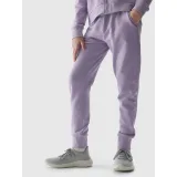 Dívčí tepláky 4F JUNIOR TROUSERS-4FJWSS24TTROF587-52S-LIGHT VIOLET · záber 2