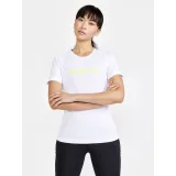 Dámské tréninkové tričko s krátkým rukávem CRAFT W T-Shirt CORE Essence Logo - Velikost: M | Barva: biela · záber 3