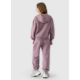Dívčí tepláky 4F JUNIOR TROUSERS-JWAW24TTROF754-51S-VIOLET · záber 3