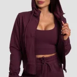 GymBeam Dámská mikina Zip-up TRN Eggplant - Velikost: L | Barva: fialová | Pohlavie: Dámské | Hmotnost: 0,404 kg | Balení: 40 · záber 2