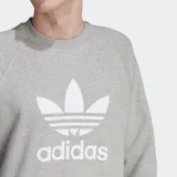 Pánská mikina ADIDAS ORIGINALS TREFOIL CREW-IM4501-medium grey heather · záber 5