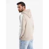 Pánská mikina s kapucí OMBRE Sweatshirt OM-SSNZ-0225 V-2 beige · záber 5