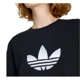 Dámské tričko s krátkým rukávem ADIDAS ORIGINALS TREFOIL BOXY T BLACK WHITE · záber 3