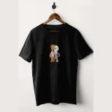 Tričko, Barva Modrá, s Potiskem Creepy Teddy · záber 5