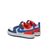 Chlapecká rekreační obuv NIKE Court Borough Low Recraft midnight navy hyper royal orange · záber 4