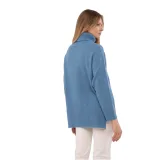 Dámský svetr VOLCANO S-HEBE-601M-BLUE MEL · záber 4