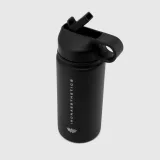 Nerezová láhev s brčkem Iron Aesthetics Flip Sip 500 ml, černá · záber 4