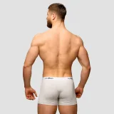 GymBeam Pánské boxerky Essentials 3Pack šedé - Velikost: S | Barva: sivá | Pohlavie: Pánské | Hmotnost: 0,22 kg | Balení: 72 · záber 3