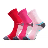 Dívčí turistické ponožky VOXX 3 PACK-Optifanik 03-Pink Magenta Raspberry · záber 2