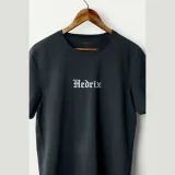 Tričko, Barva Železitě Šedá, s Potiskem Hedrix Retro · záber 2