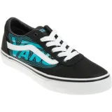 Chlapecká rekreační obuv VANS YT Ward Glow Vans Neon blue black · záber 1