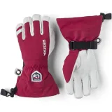 Hestra Army Leather Heli Ski Jr, lyžařské rukavice, juniorské, červené · záber 2