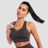 GymBeam Aura Sports Bra Tee Brown - Velikost: M | Barva: hnedá | Hmotnost: 0,133 kg | Balení: 120 · záber 2