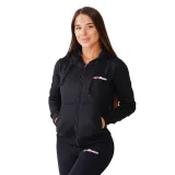GymBeam Dámská mikina Zipper Hoodie Black - Velikost: XS | Barva: čierna | Pohlavie: Dámské | Hmotnost: 0,43 kg | Balení: 25 · záber 4
