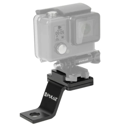 PULUZ Fixed Metal Motorcycle Holder Mount for GoPro, Insta360, DJI and Other (Black)