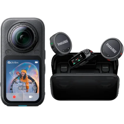 Insta360 X6 Standard Midnight White + Mic Pro (2 TX + 1 RX)
