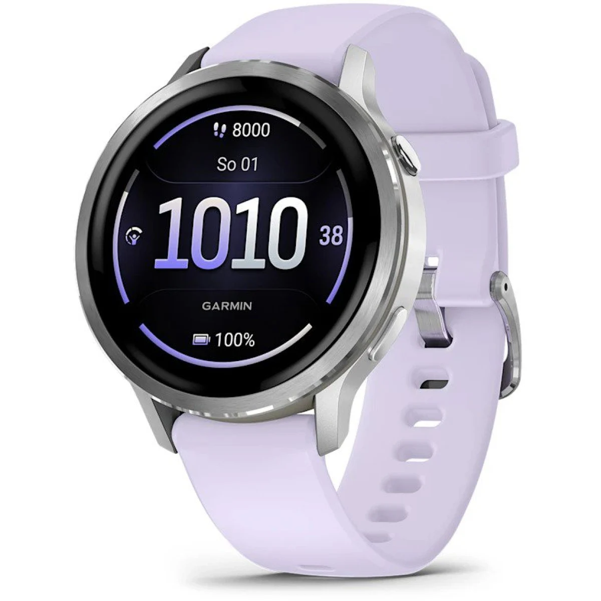 Garmin Venu 4 41 mm Silver / Periwinkle Band · záber 1