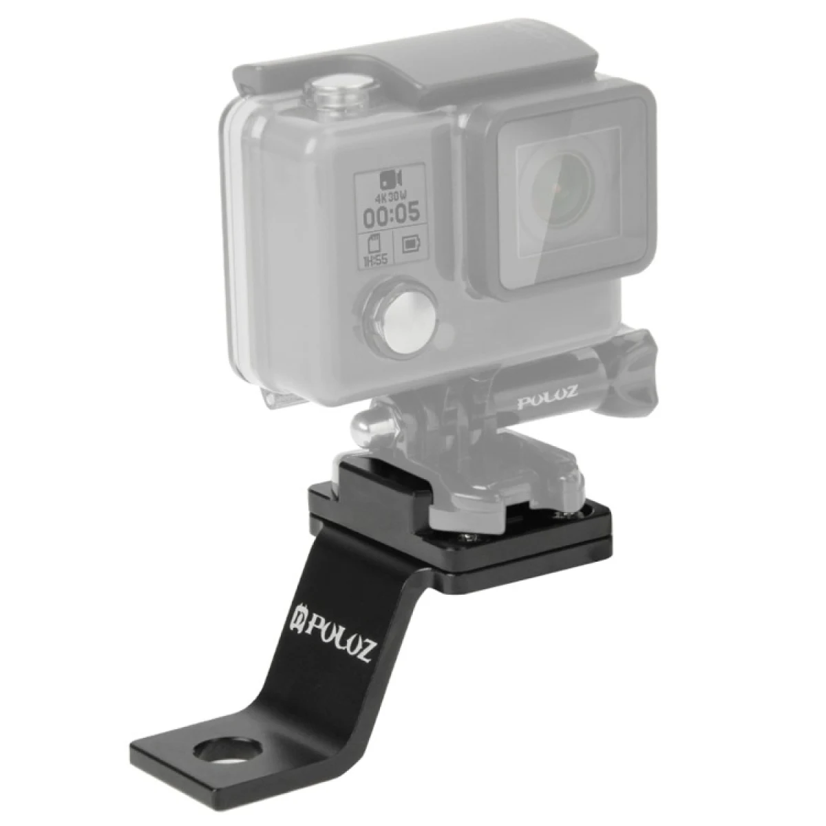 PULUZ Fixed Metal Motorcycle Holder Mount for GoPro, Insta360, DJI and Other (Black) · záber 1