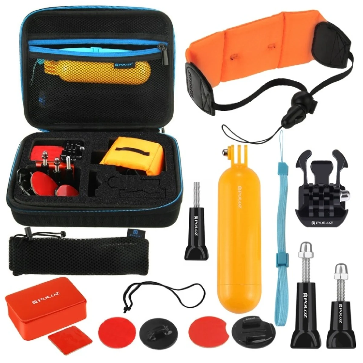 PULUZ 14 in 1 Surfing Accessories Combo for GoPro, Insta360, DJI and Other · záber 1