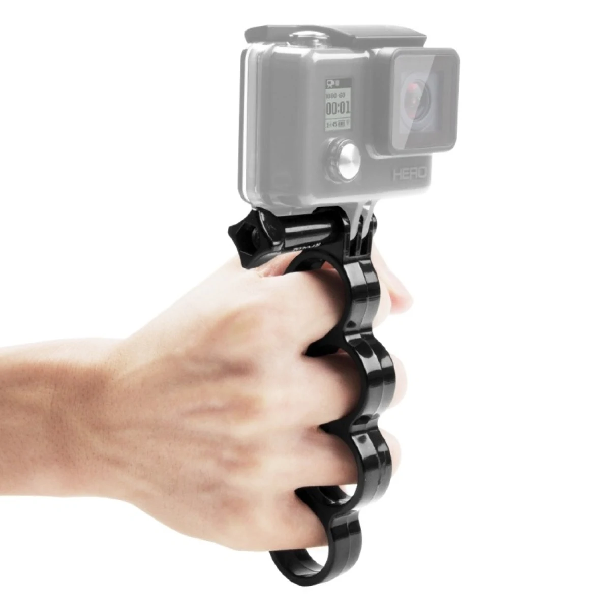 PULUZ Handheld Plastic Knuckles Fingers Grip Ring Monopod Tripod Mount with Thumb Screw for GoPro · záber 1