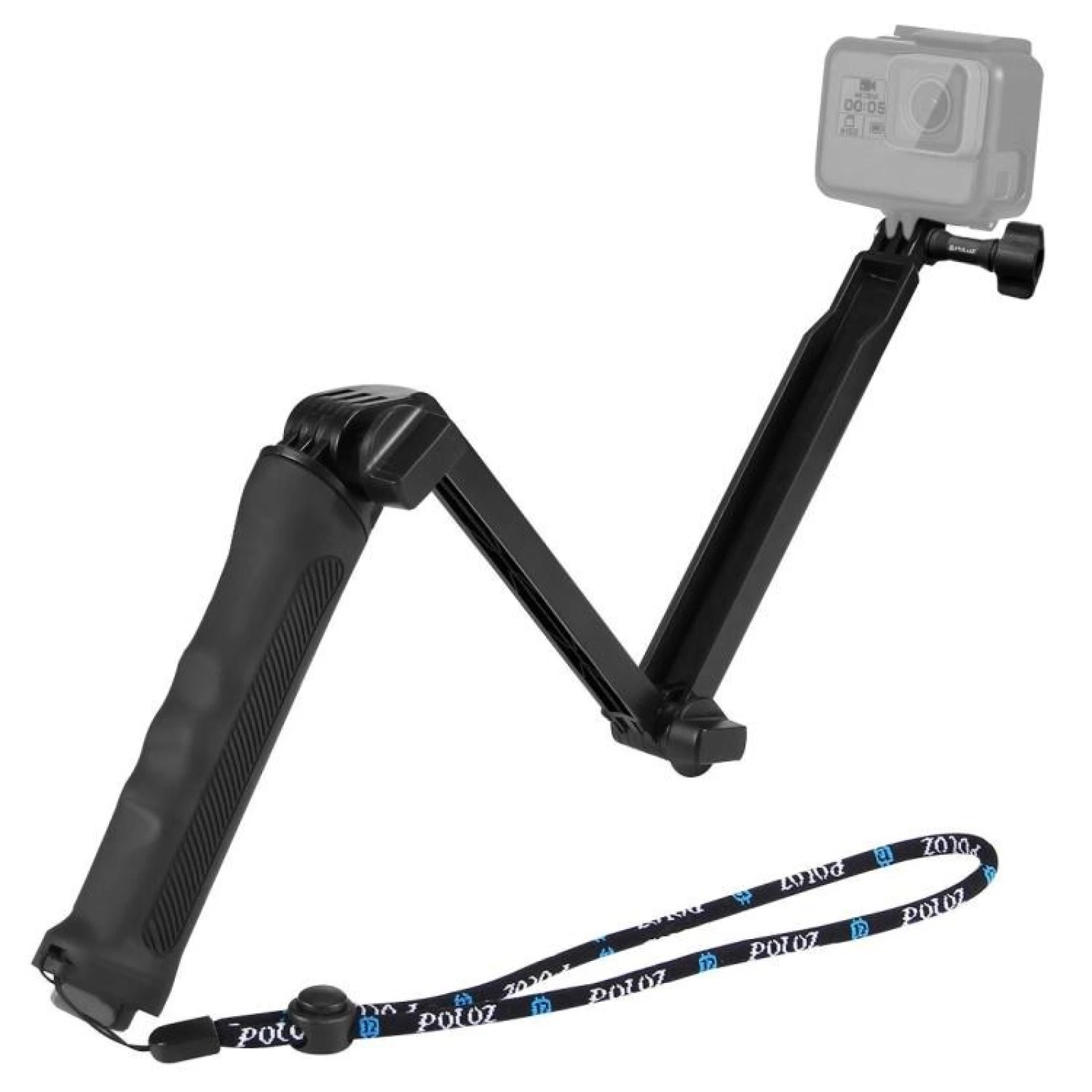 PULUZ 3-in-1 Selfie-Stick, Stativ und Griff für GoPro, Insta360, DJI und weitere · záber 1