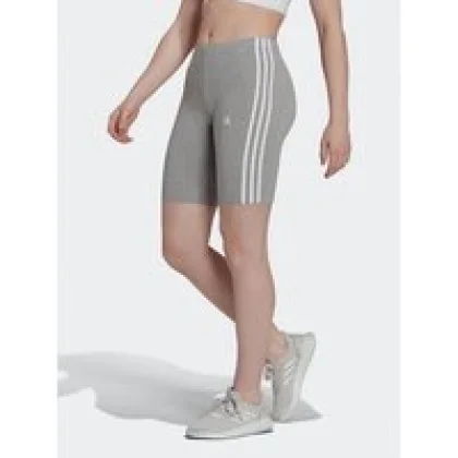 adidas Sportske kratke hlače Essentials 3-Stripes Bike Shorts HF5956 Siva