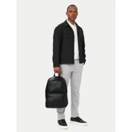 Ruksak Calvin Klein Emblem Aop Deboss Round Backpack LV04D3560G Crna