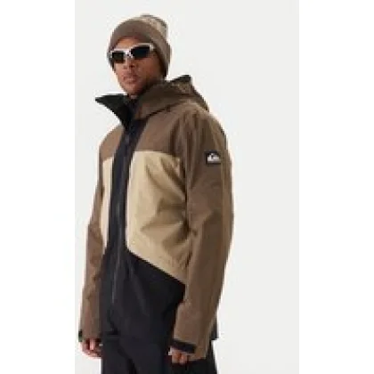 Quiksilver Snowboard jakna Forever Stretch Goretex Jk EQYTJ03477 Smeđa Modern Fit