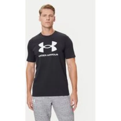 Under Armour T-shirt Ua Sportstyle Logo Update Ss 1382911-001 Crna Loose Fit