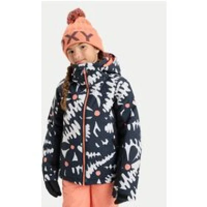 Roxy Snowboard jakna Free Jet ERGTJ03198 Crna Slim Fit