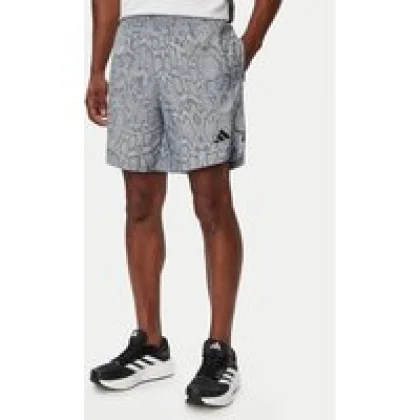 adidas Sportske kratke hlače D4T Primelift Aop KT5268 Siva Regular Fit