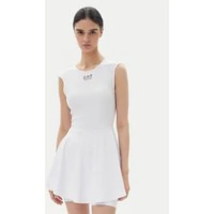 EA7 Emporio Armani Haljina za tenis 7W000347 AF13282 U0002 Bijela Regular Fit