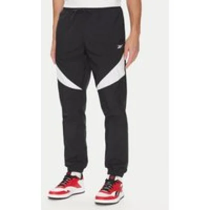 Reebok Donji dio trenerke 100223963 Crna Regular Fit