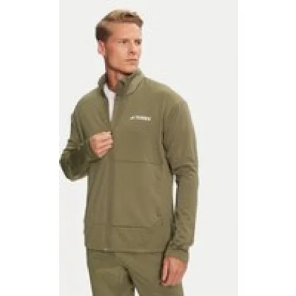 adidas Tehnička majica dugih rukava Terrex Multi Light IQ3742 Zelena Slim Fit