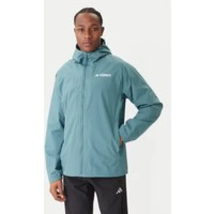adidas Vodootporna jakna Terrex Multi 2L RAIN.RDY JL9774 Zelena Regular Fit