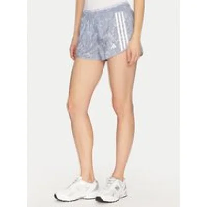 adidas Sportske kratke hlače Own the Run 3-Stripes JD7759 Plava Regular Fit