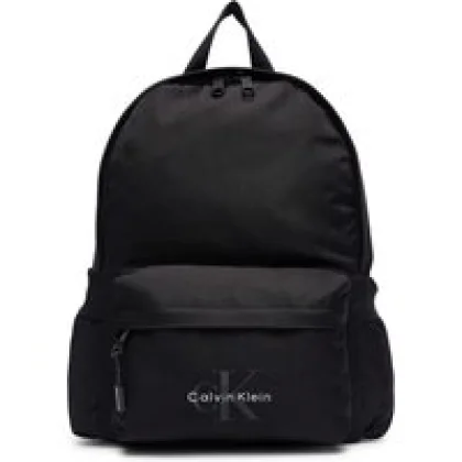 Ruksak Calvin Klein Jeans Solid Monologo Backpack IU0IU00731 Crna
