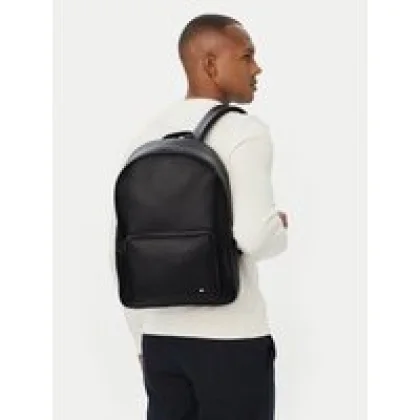 Ruksak Tommy Hilfiger Th Foundation Backpack AM0AM14685 Crna