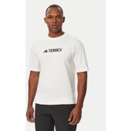 adidas T-shirt Terrex Classic Logo T-Shirt JF9144 Bijela Regular Fit