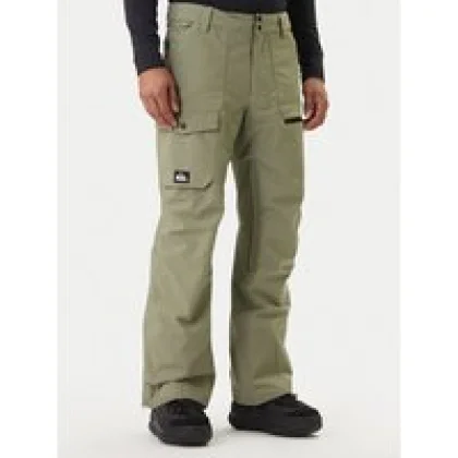 Quiksilver Snowboard hlače Utility EQYTP03220 Zelena Modern Fit